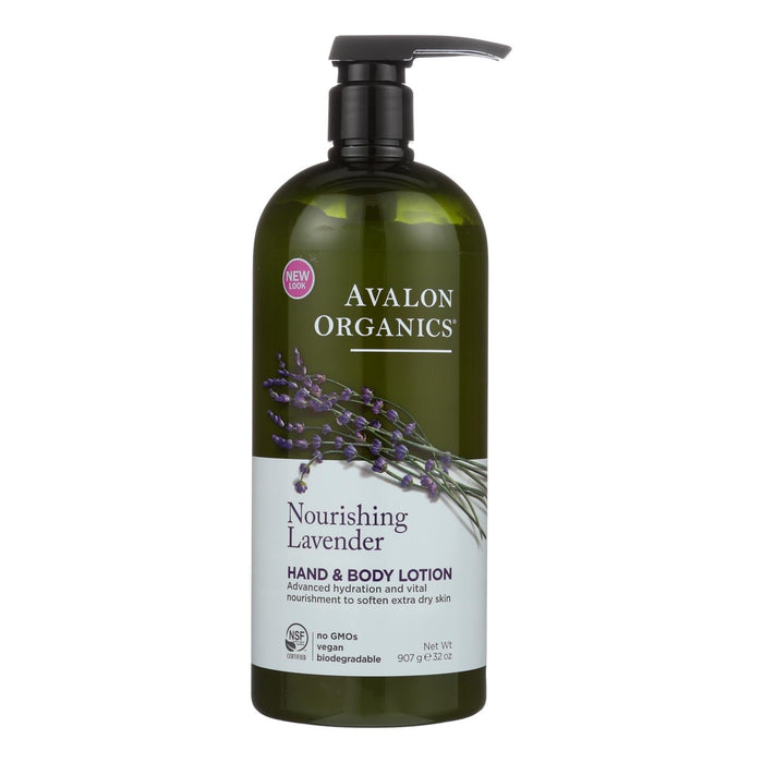 Avalon Organics Refreshing Hand and Body Lotion with Calming Lavender (32 Fl Oz)