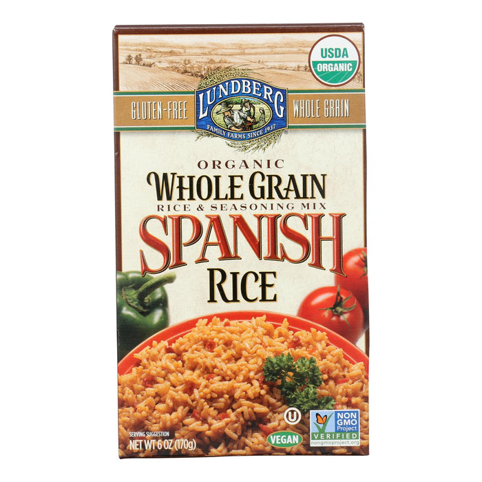 Lundberg Family Farms Organic Whole Grain Spanish Rice, 6-Ounce, Pack of 6