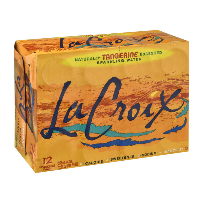 Lacroix Sparkling Water: Refreshing Tangerine Flavor - 24 Fl Oz (2 Pack)