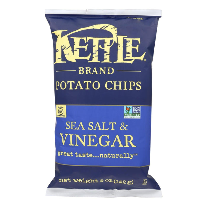 Kettle Brand Sea Salt & Vinegar Potato Chips (5 Oz., 15 Pack)