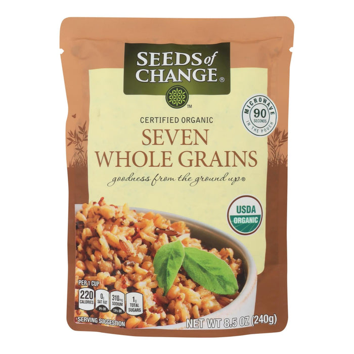 Organic Microwavable Seven Whole Grains (Pack of 12) - 8.5 Oz. by Seeds Of Change