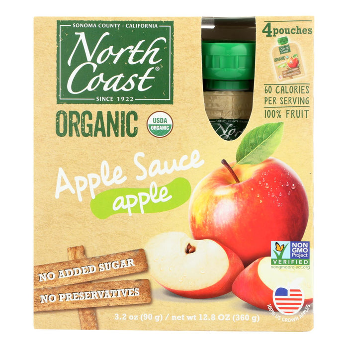North Coast Organic Applesauce Pouches (Pack of 6 - 4/3.2 Oz.)