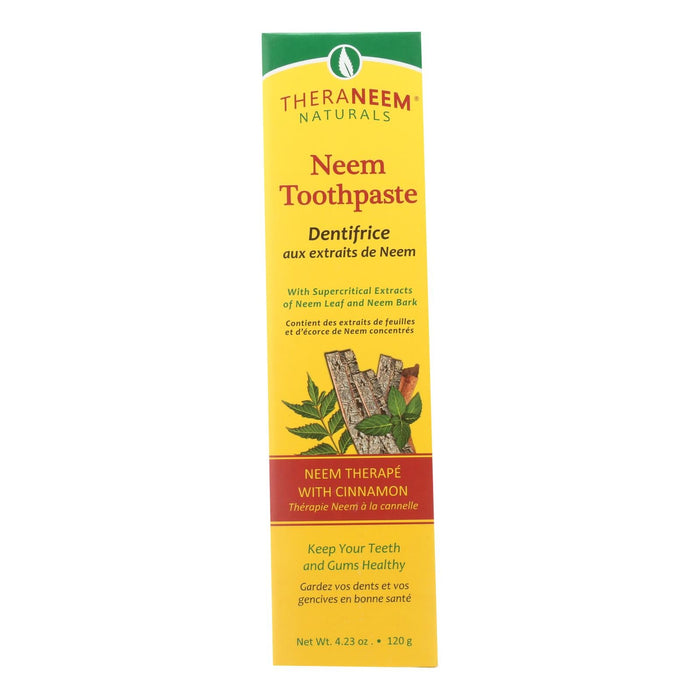 Theraneem Naturals  Neem Therape With Cinnamon Toothpaste - 4.23 Oz.