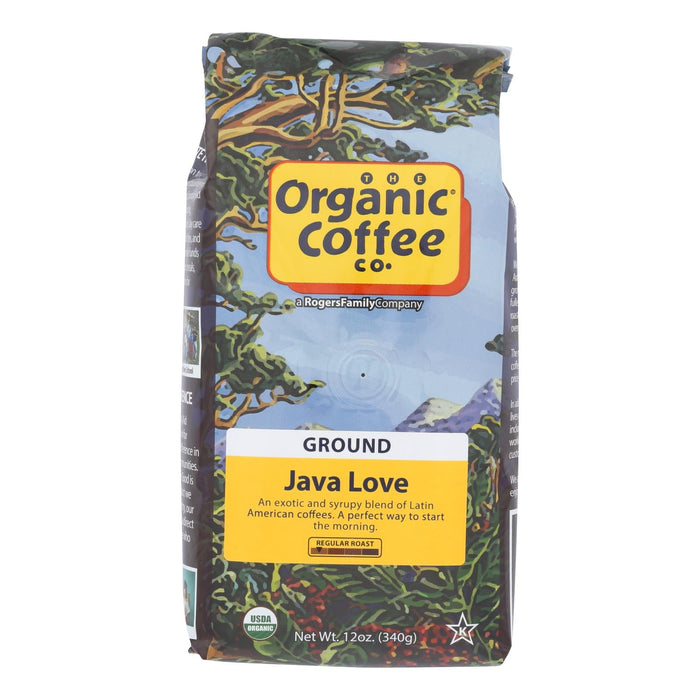 Organic Coffee Company Java Love Ground Coffee (Pack of 6 - 12 Oz.)