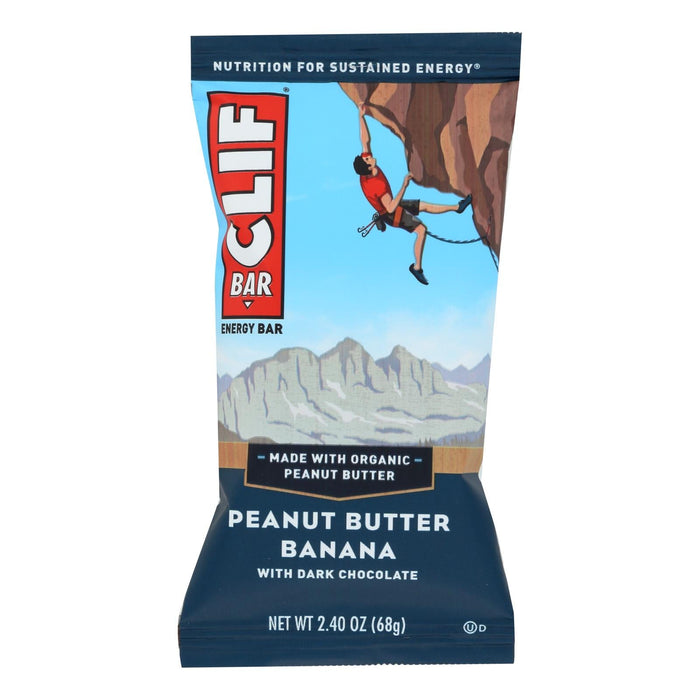 Clif Bar, Peanut Butter Banana With Dark Chocolate, 2.4 Oz, Case of 12