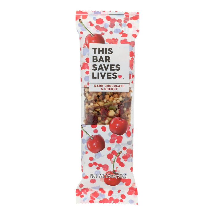 This Bar Saves Lives - Dark Chocolate Cherry And Sea Salt - Case Of 12 - 1.4 Oz.