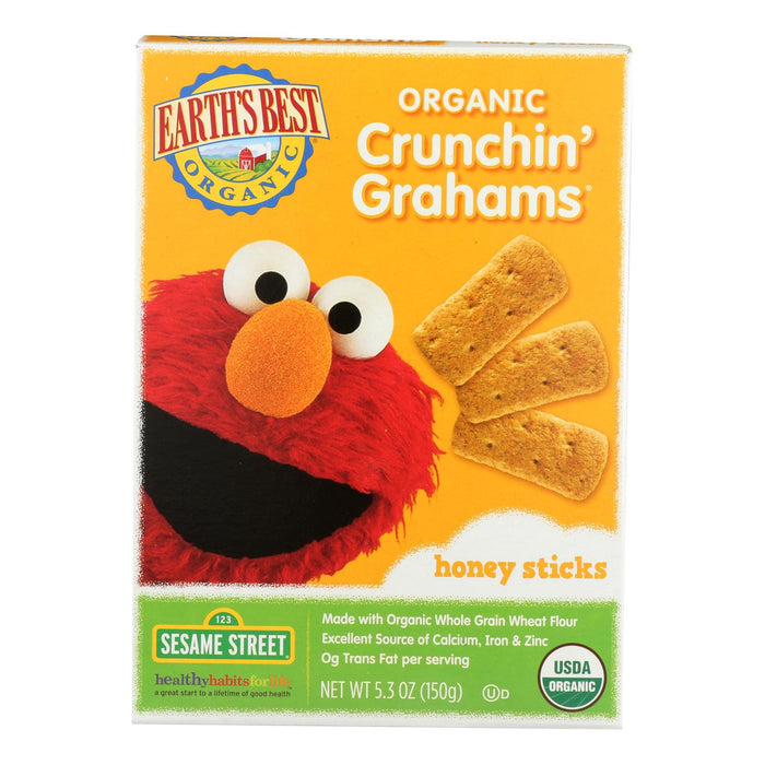 Earth's Best Organic Crunchin' Grahams Honey Sticks (Pack of 6 - 5.3 Oz.)