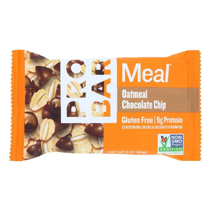 ProBar Meal Bar Oatmeal Chocolate Chip (Pack of 12 - 3 Oz.)