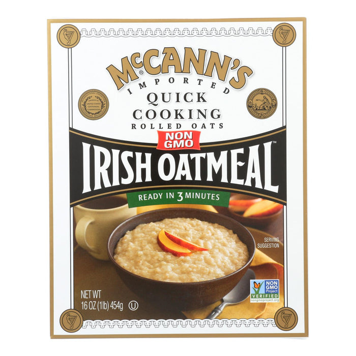 McCann's Quick Cooking Rolled Oats, 16 Oz. (Pack of 12)
