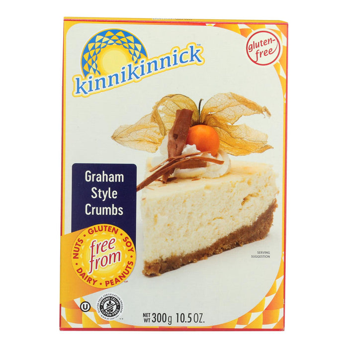 Kinnikinnick Gluten-Free Graham Style Crumbs (Pack of 6 - 10.5 Oz.)