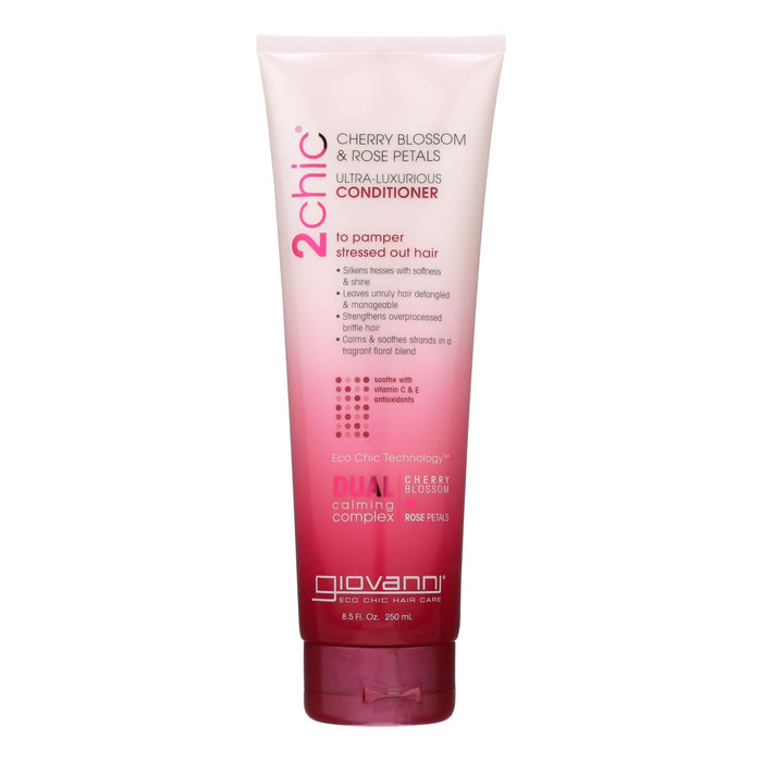 Giovanni 2chic Ultra-Hydrating Conditioner with Cherry Blossom & Rose Petals, 8.5 Fl Oz