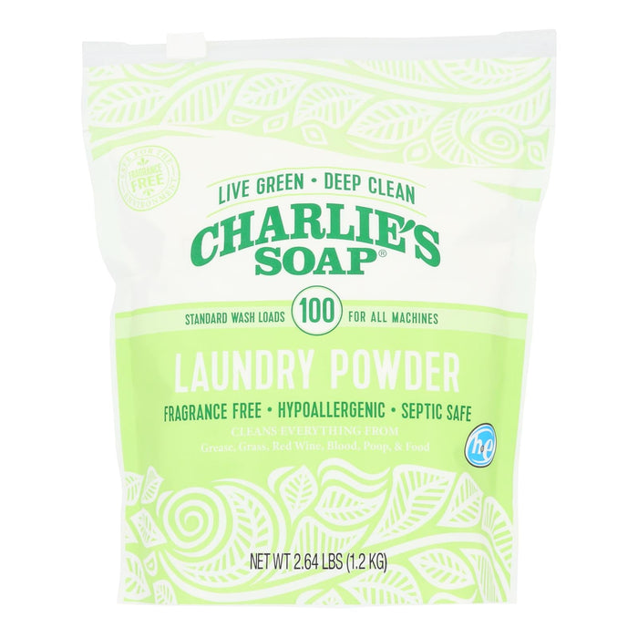 Charlie's Soap Powder Laundry Detergent: 100 Loads (Pack of 6 x 2.64 lb)