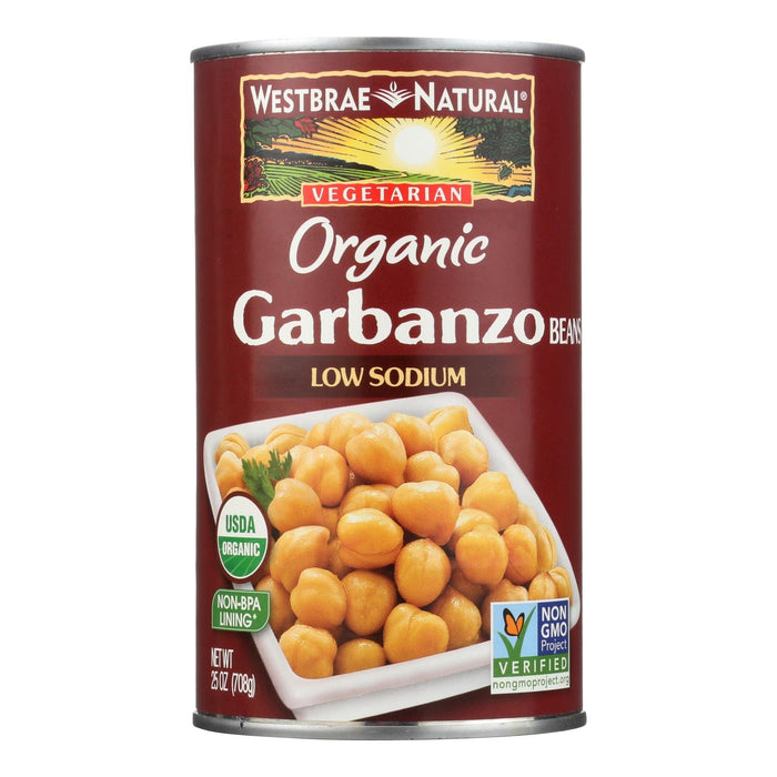 Westbrae Organic Garbanzo Beans, 12 x 25 Oz. Packs