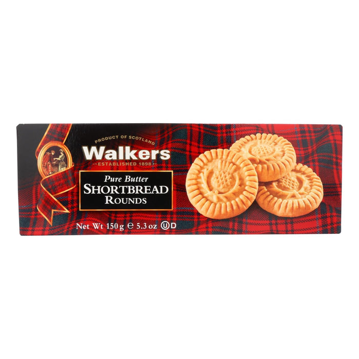 Walkers Pure Butter Round Shortbread Cookies (Pack of 12) - 5.3 Oz.