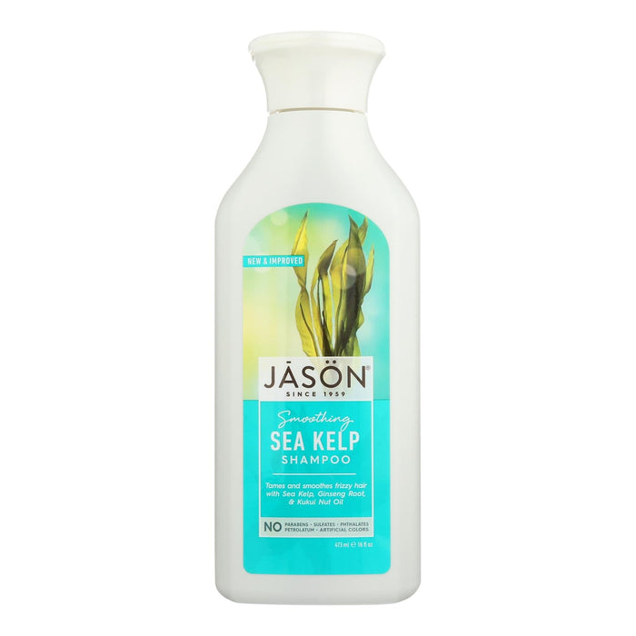 Jason Pure Natural Shampoo (16 Fl Oz) with Sea Kelp Extract for Hair Growth and Scalp Care