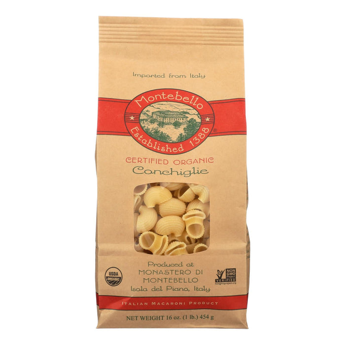 Organic Montebello Conchiglia Pasta (12 - 1 lb. Pack)