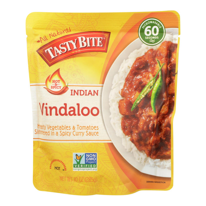 Tasty Bite Heat & Eat Vindaloo | Spicy Indian Meal | 10 Oz. Pack of 6