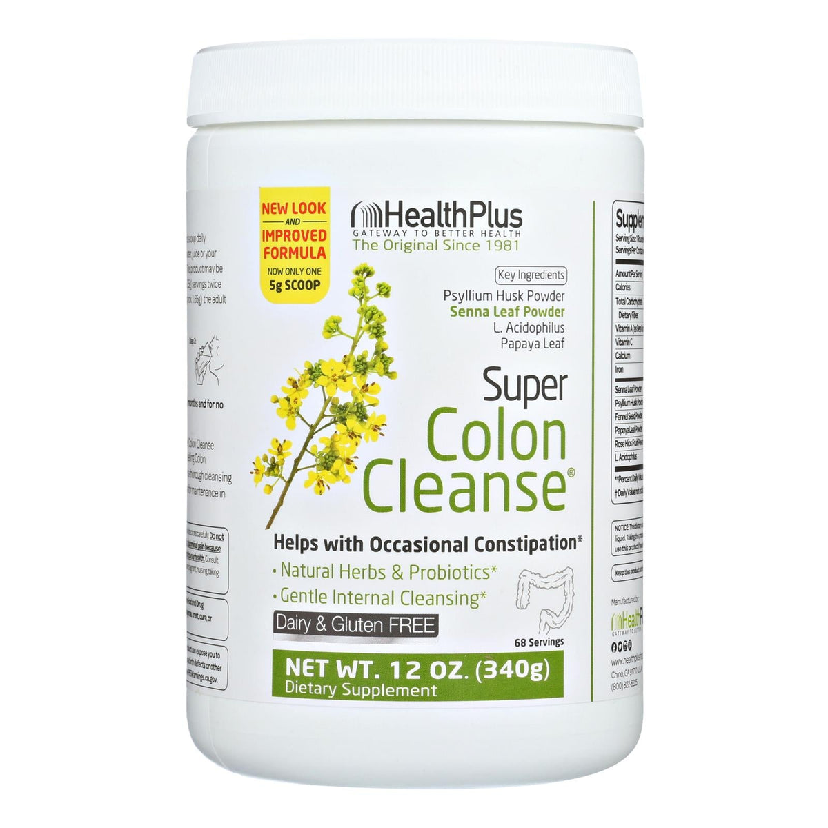 Health Plus Super Colon Cleanse Powder (12 Oz.) — Specialty Food Source