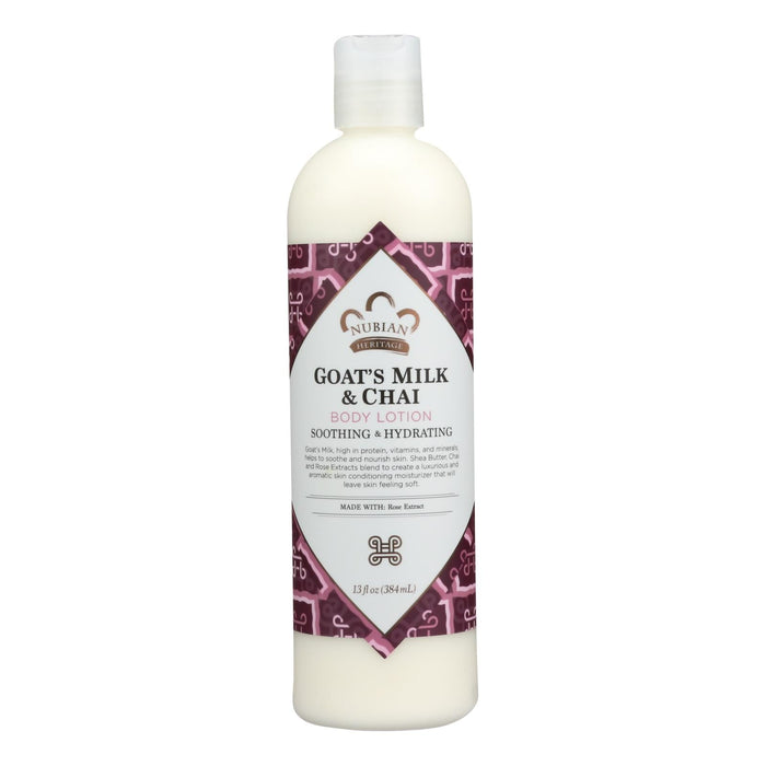 Nubian Heritage Goats Milk & Chai Nourishing Body Lotion (13 Fl Oz.)