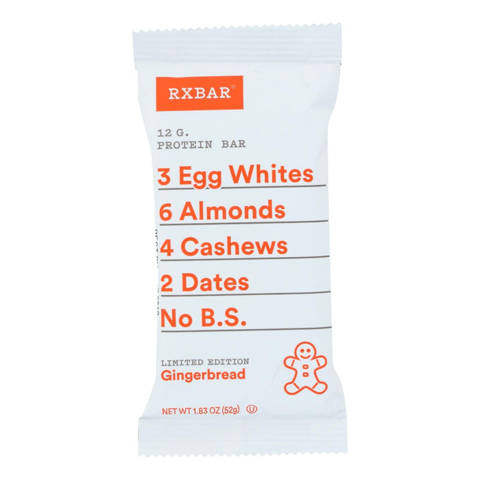 Rxbar - Protein Bar - Gingerbread - Case Of 12 - 1.83 Oz.