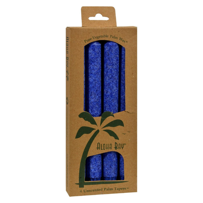 Aloha Bay 4-Pack Royal Blue Palm Tapers