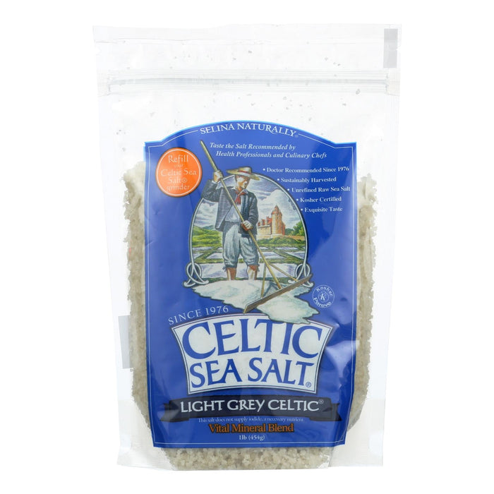 Bulk Pack of 6, Celtic Sea Salt Resealable Bag - 1 lb