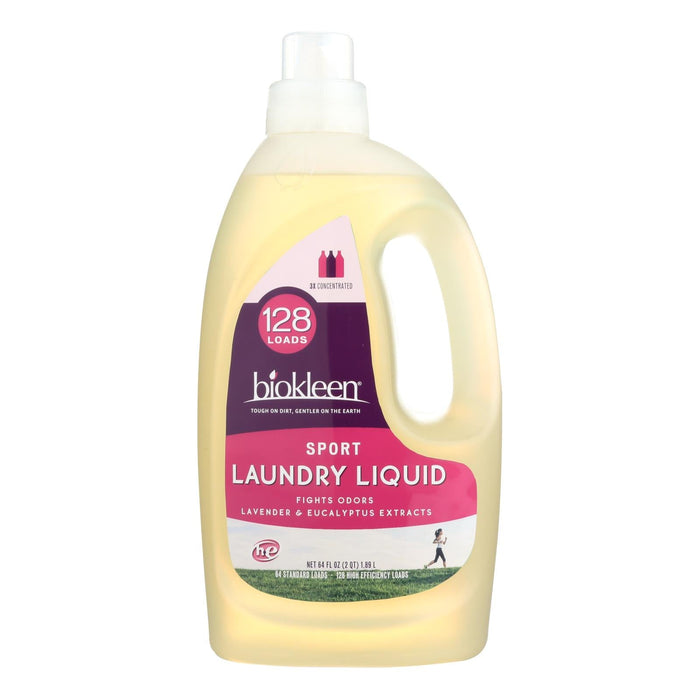 Biokleen Sport Laundry Liquid, 64 Oz., Pack of 6