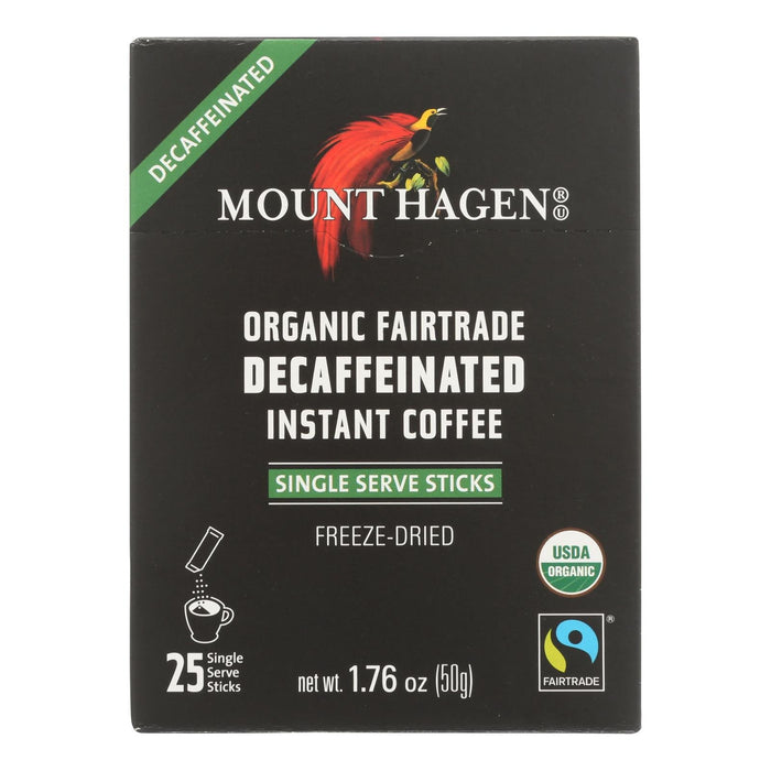 Organic Fairtrade Decaffeinated Instant Coffee (Pack of 8) - 25ct, 1.76 Oz.