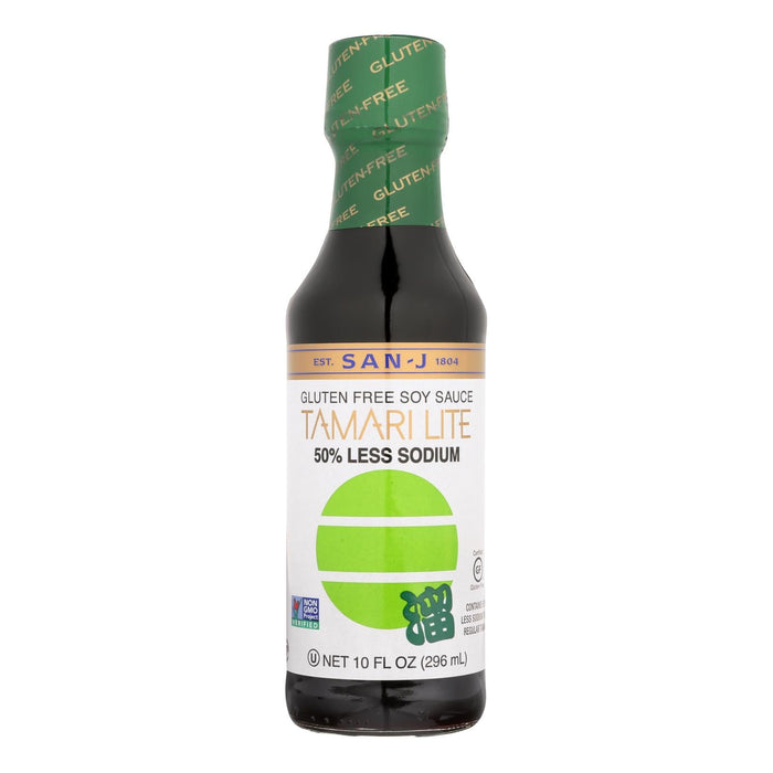 San-J Lite Tamari Soy Sauce, 10 Fl Oz (Pack of 6)