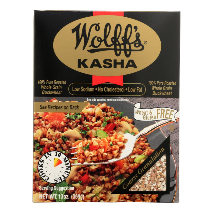 Wolff's Kasha Coarse Granulation (Pack of 6 - 13 Oz.)