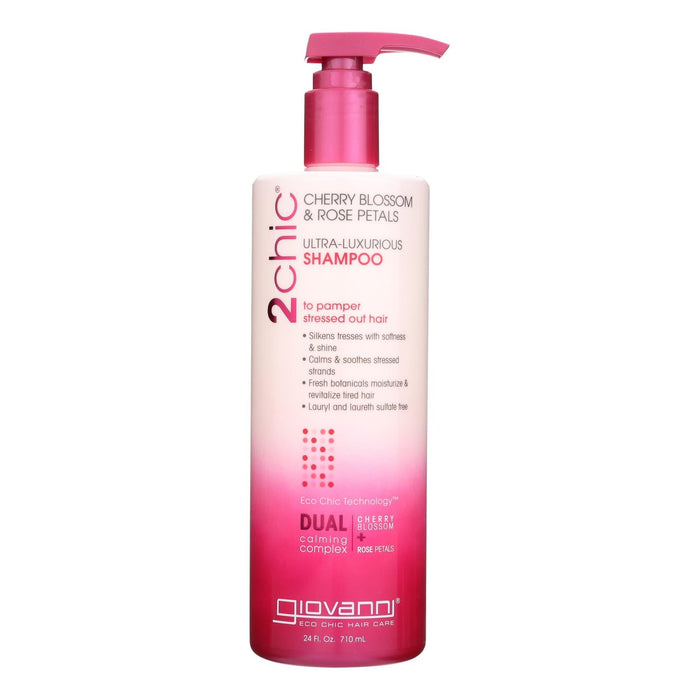 Giovanni 2chic: Cherry Blossom & Rose Petals Shampoo - 24 fl oz