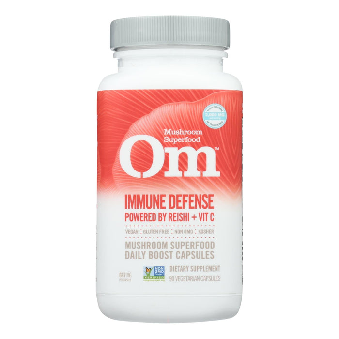 Om Mushroom Immune Defense Supplement Capsules, 90 Count