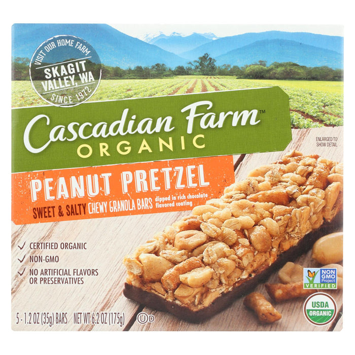 Cascadian Farm Sweet and Salty Peanut Pretzel Bars (12-Pack, 6.2 Oz Each)