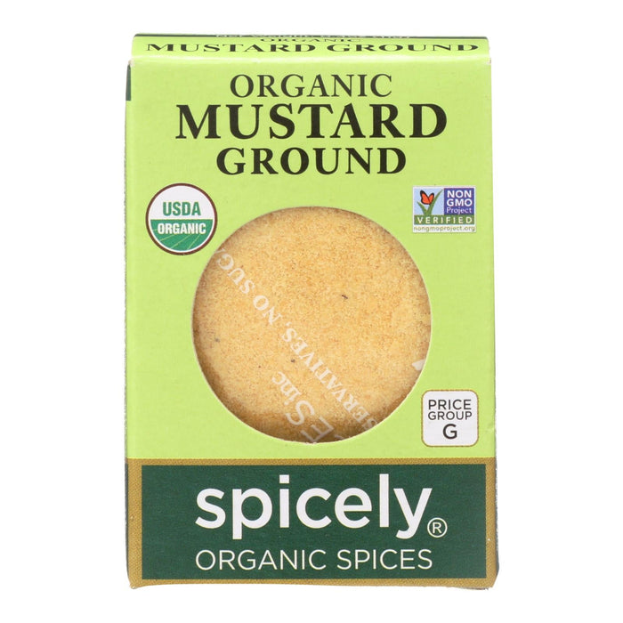 Spicely Organics Ground Mustard: Premium Organic Flavor (Pack of 6 - 0.4 Oz.)