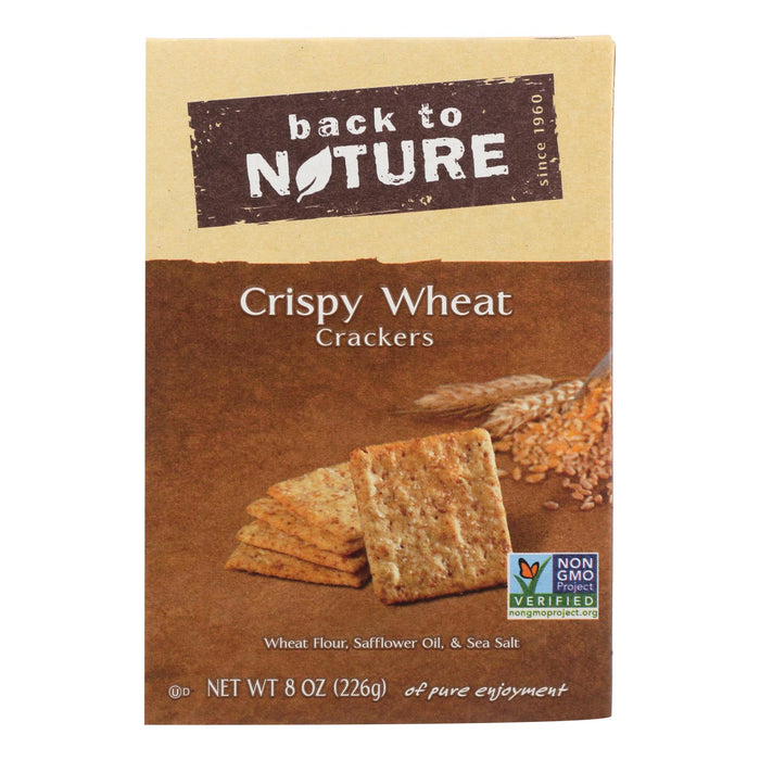 Back To Nature Crispy Whole Wheat Crackers - 8 Oz. (Pack of 6)