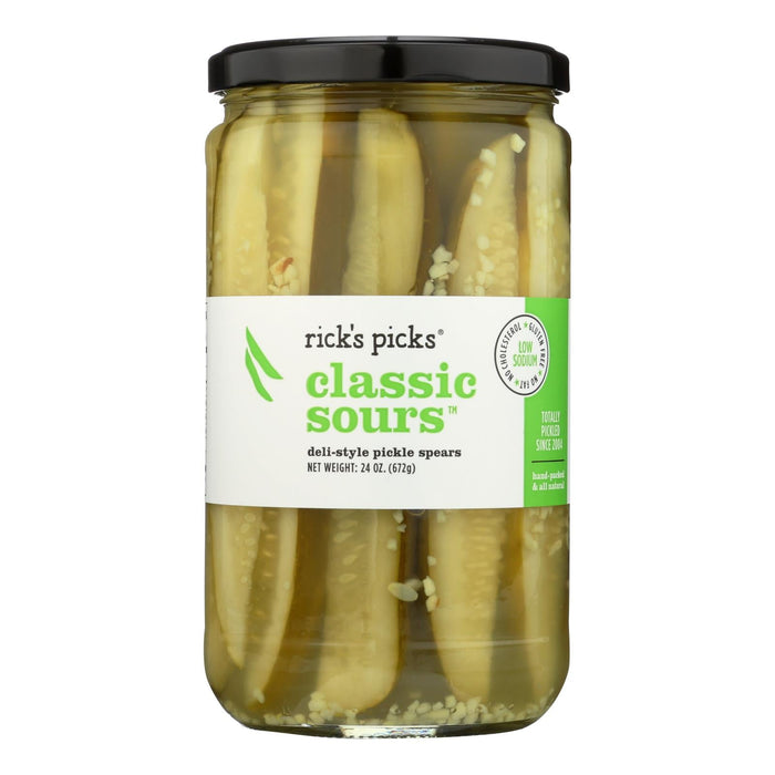 Rick's Picks Classic Sours Pickles - 6 Pack - 24 oz. Jars