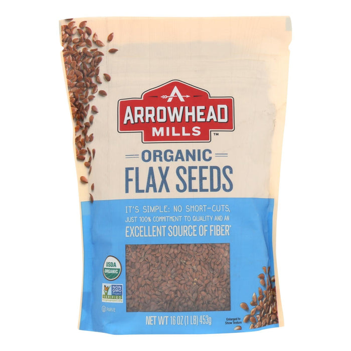 Arrowhead Mills Organic Flax Seeds, 16 Oz. (Pack of 6)