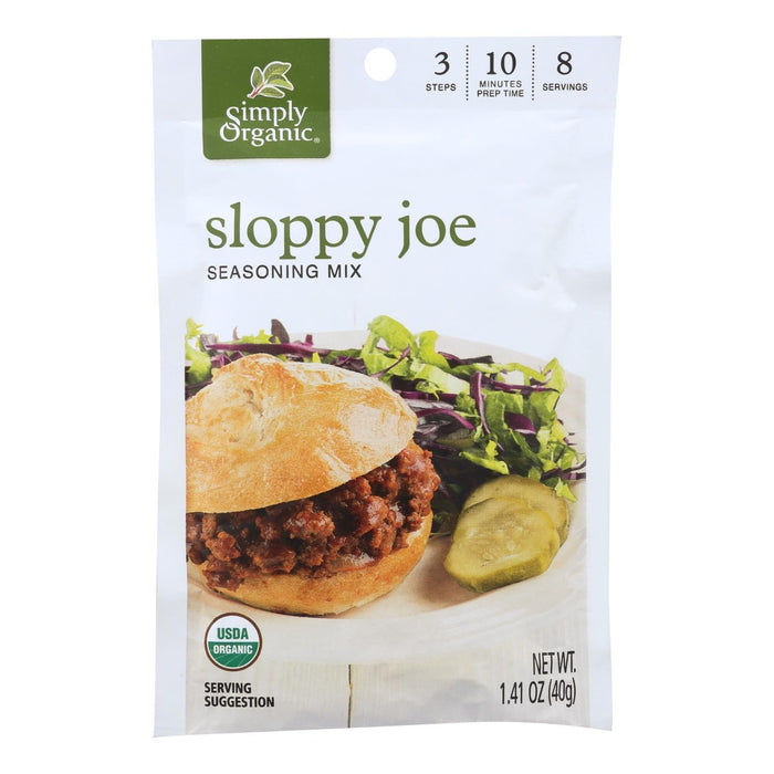 Simply Organic Sloppy Joe Seasoning Mix, 1.41 Oz (Case of 12)