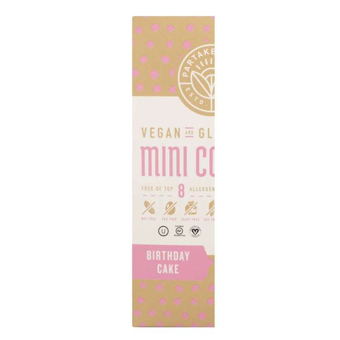 Partake Foods Mini Birthday Cake Cookies (Pack of 6 - 5.5 Oz.)