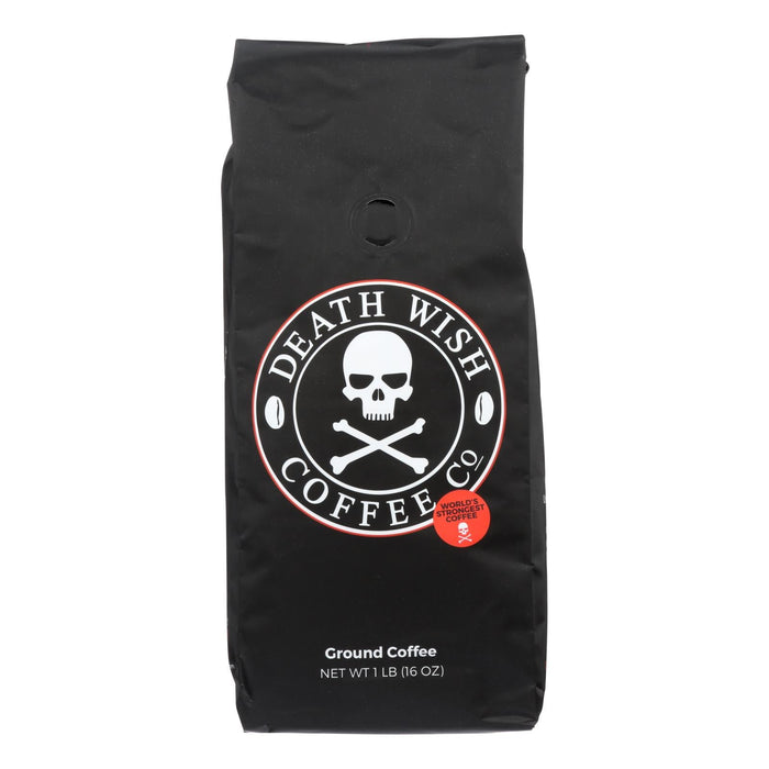 Death Wish Coffee - Bold, Dark Roast Ground Coffee (6-16 Oz. Bags)