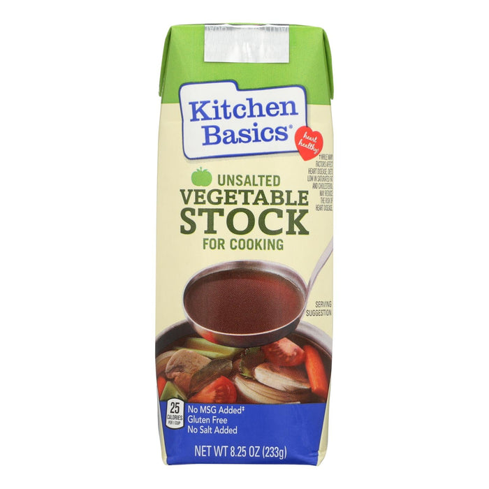 Kitchen Basics Vegetable Stock - Case of 12 - 8.25 Fl. Oz. Bottles