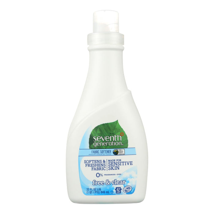 Seventh Gen Free & Clear Liquid Fabric Softener - 32 fl oz. (Pack of 6)