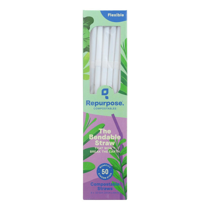 Repurposed Compostable Straws - 50 Pack