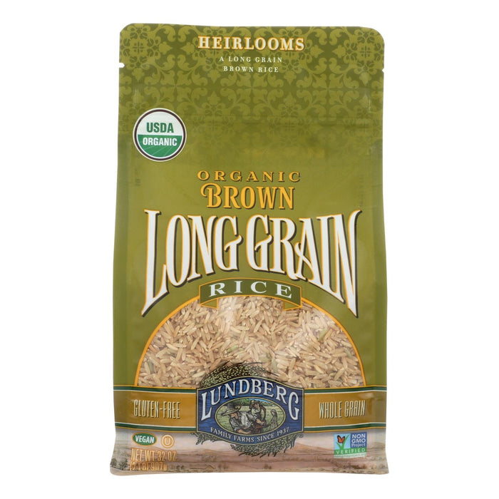 Lundberg Family Farms Organic Long Grain Brown Rice, 2 Lb. (Pack of 6)