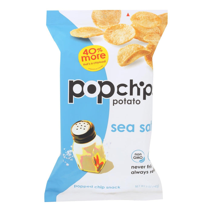 Popchips Sea Salt Potato Chips - 12 Pack - 5 Oz Each