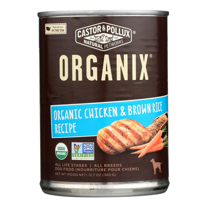 Castor & Pollux Organic Dog Food - Chicken & Brown Rice, 12.7 Oz
