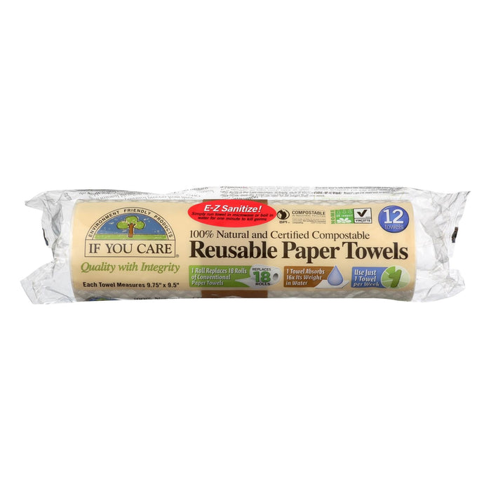 If You Care Reusable Paper Towels, 8-Pack 12-Count