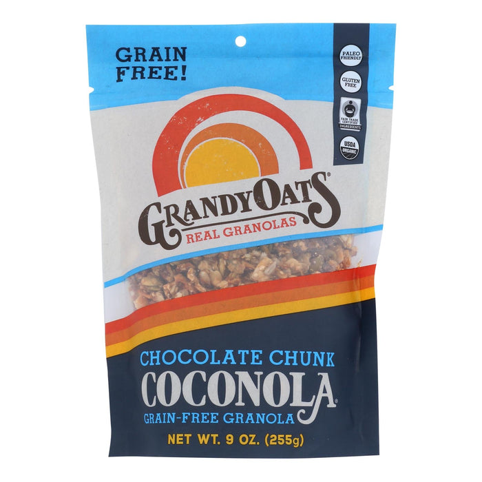 Grandy Oats Organic Chocolate Chunk Coconola Granola 6-Pack 9 Oz.