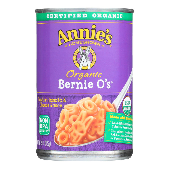 Annie's Homegrown Organic Bernie O'S Pasta in Tomato and Cheese Sauce (Pack of 12 - 15 Oz.)
