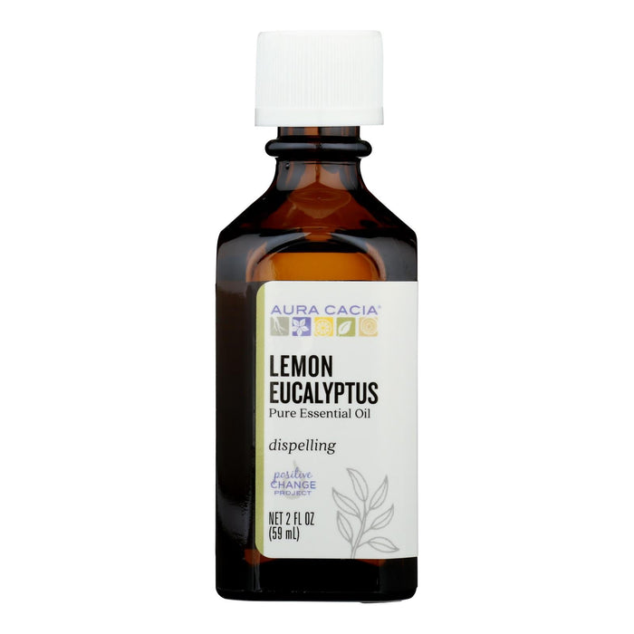 Aura Cacia Lemon Eucalyptus Essential Oil, 2 Fl Oz